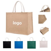 Waterproof Burlap Tote Bag - Bags