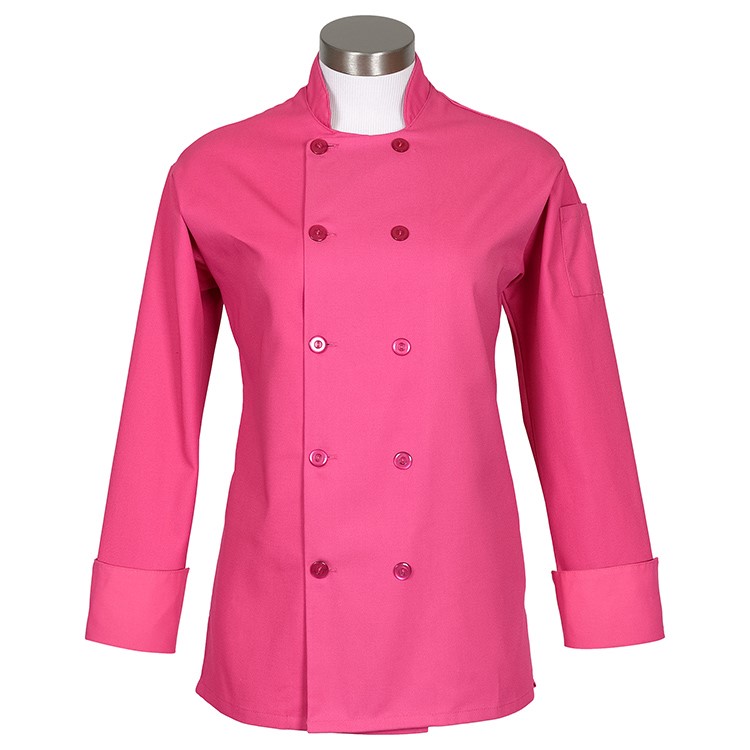 Women'S Pink Long Sleeve Chef Coat (S-3Xl) - Uniforms, Coats