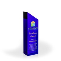 Winslow Blue Slant Column, UV Printed