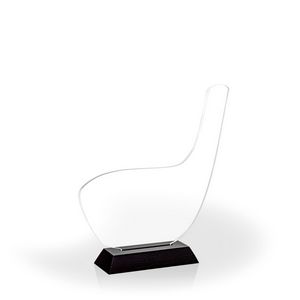 Golf Club Award with Black Wood Base, Large - UV Print