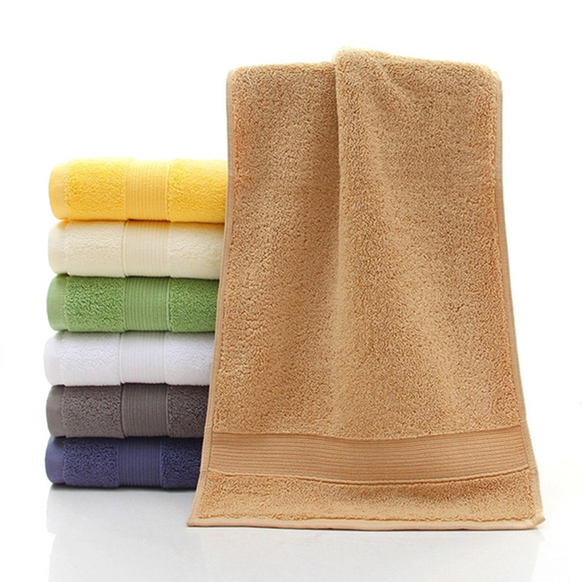 Premium 100% Cotton Embroidered Bath Towel - Towels