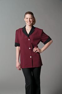 Contrast Notch Tunic - Shirts, Uniforms