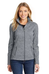 Port Authority® Women's Digi Stripe Fleece Jacket.
