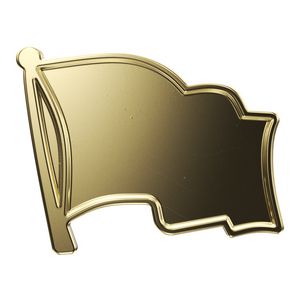 Express Bright Gold Flag Lapel Pin (1")