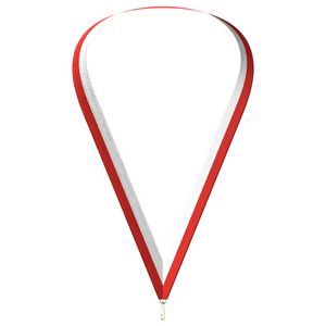 Red & White Neckband (7/8" x 34")