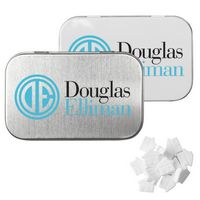 Rectangular Tin with House Shaped Mints