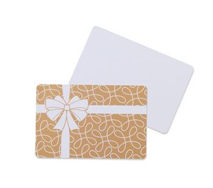 Gift Box Greeting Card - White