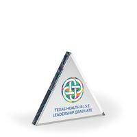 Triad Acrylic Paperweight Award - UV Print