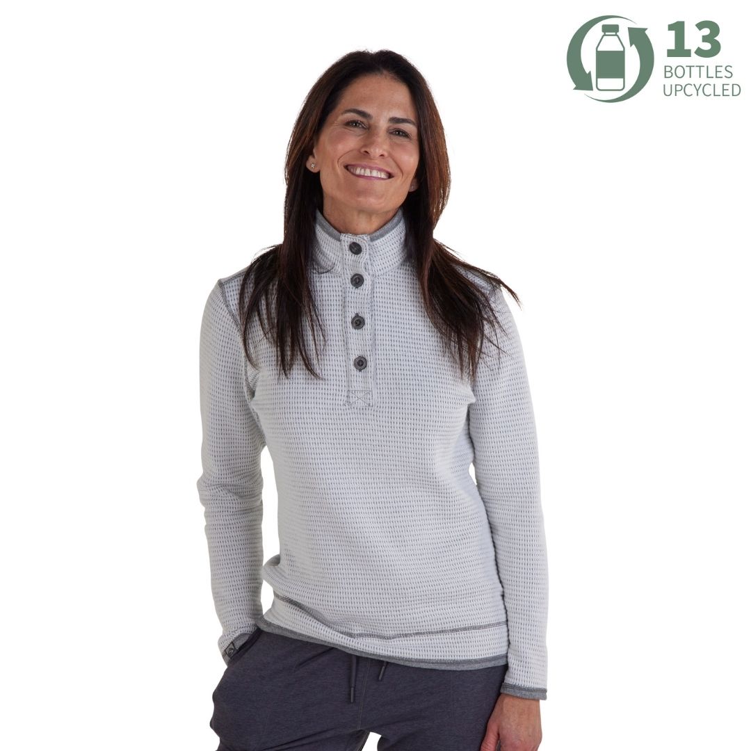 Storm Creek Women's Maverick Waffle Knit Button Up - Sweaters, Shirts