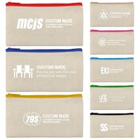 Multifuctional Canvas Bag With Zipper - Cases, Bags