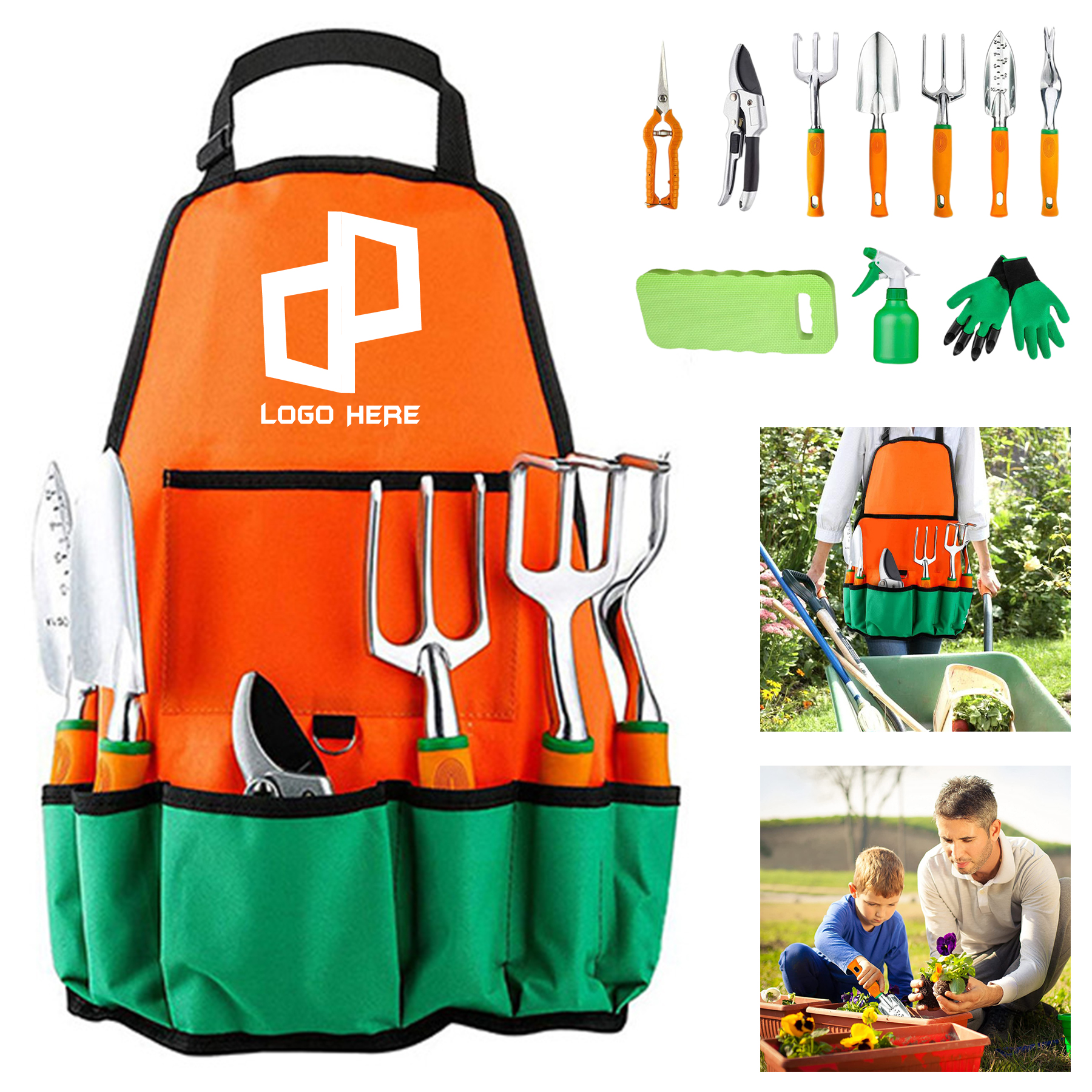 Garden Apron W/ Pockets - Aprons, Garden Supplies