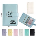 Premium PU Leather A6 Notebook Binder with Magnetic Closure & Multi-Storage