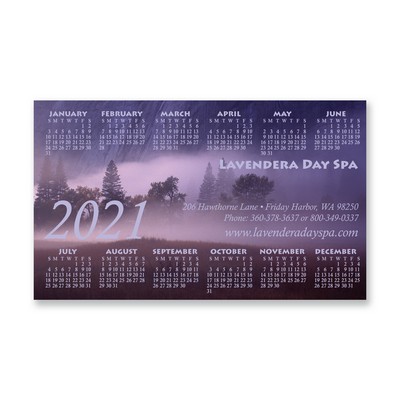 USA Made Premium UV Window Micro-Suction Cling Decal (3"x5") Rectangle Calendar