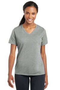 Sport-Tek® Women's PosiCharge® RacerMesh® V-Neck Tee.
