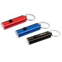 Round Barrel 3 LED Aluminum Keychain - Key Chains / Rings, Flashlights