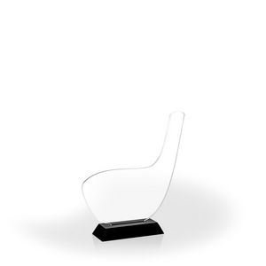 Golf Club Award with Black Wood Base, Small - UV Print