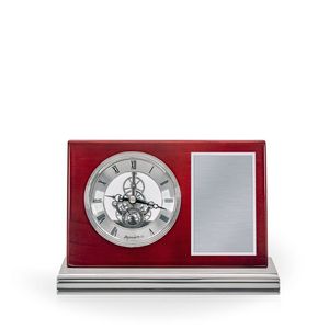 Taimi Rosewood Desk Clock & Penholder