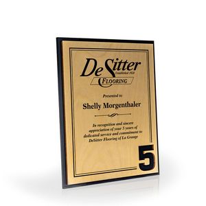 Collin Award Plaque, 5 Year - UV Print