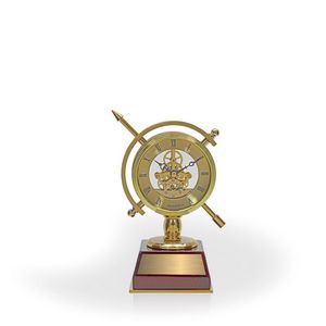 Manawa Rotating Gold Clock