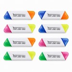 Double-Headed Dual Tip Highlighter Marker Pen Set