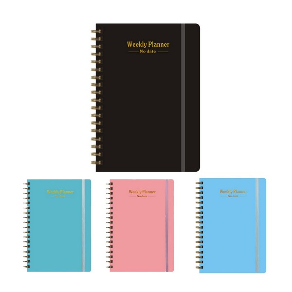 A5 Kraft Paper No-date Design Weekly Schedule Book Notebook