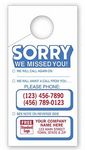 Doorknob Hanger - Sorry We Mised You!