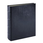 Medium Clear Pocket Photo w/Pebble Grain Leather Cover Wedding & Baby Album