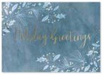 Blue Greetings Greeting Card