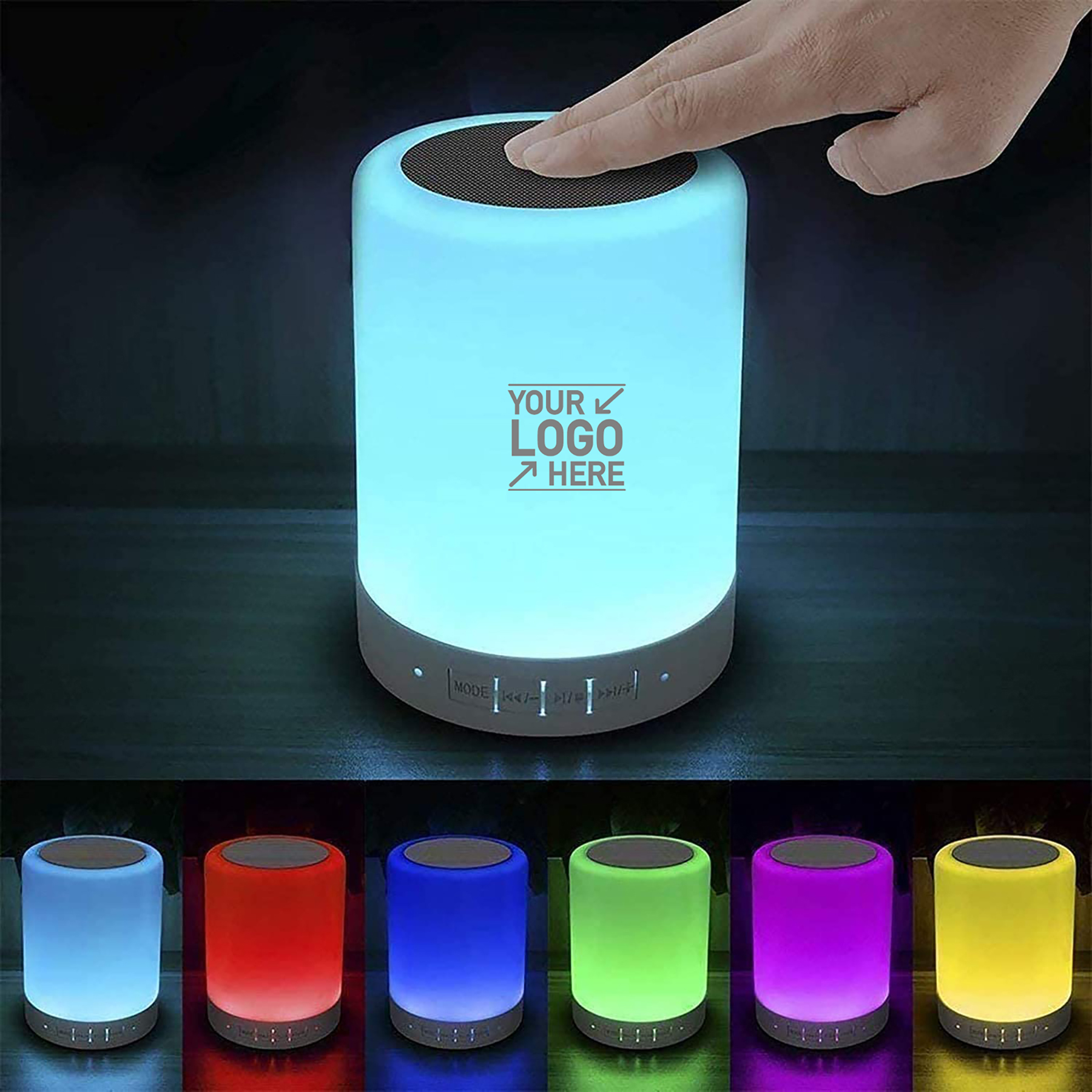 Night Light Wireless Speaker (4.7" x 4.8" x 5.1") - Speakers, Night Lights