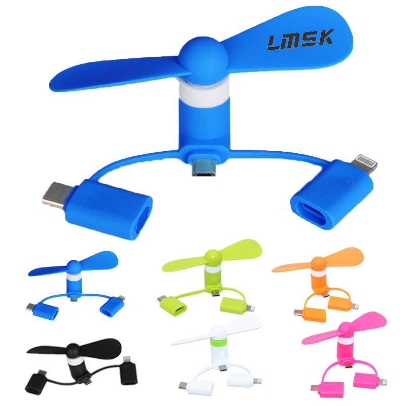 3" 1 Mini USB Cellphone Fan - Fans