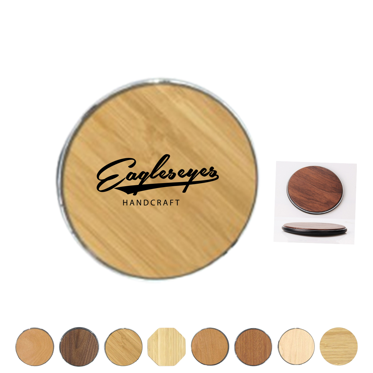 Wood Grain Wireless Charging Pad - Chargers