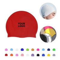 Elastic Silicone Swim Cap - Caps, Helmets