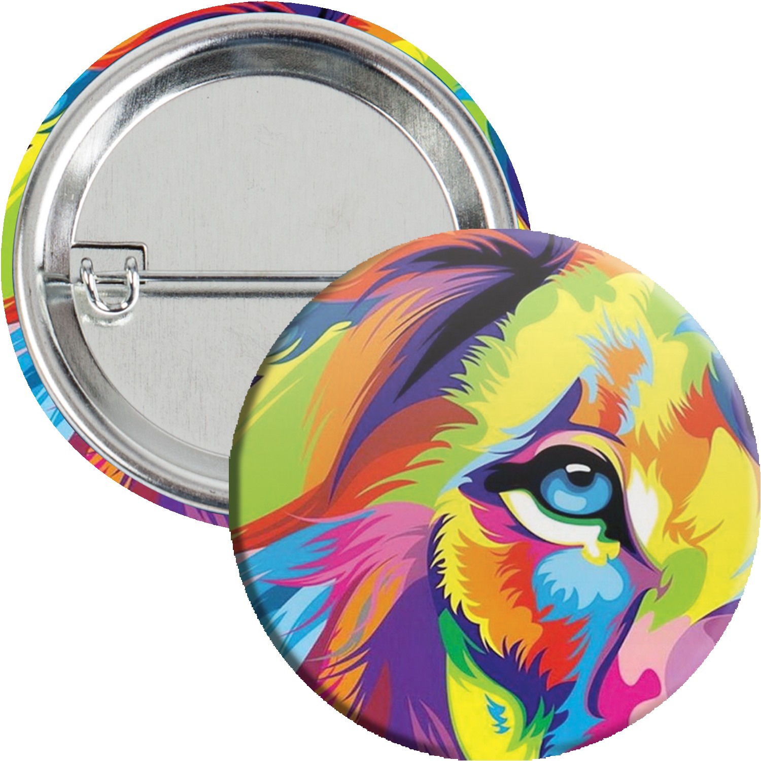 1-3/4" Round Safety Pin Button - Buttons