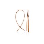 CJ Steelx Upside Down Hoop Earring in IP Rose Gold