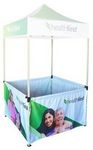 Pop Up Canopy Side Skirt (5'x3') w/ Double Sided Sublimation & Rail
