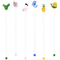Custom Glass Molded Swizzle Stick - Stirrers, Sticks