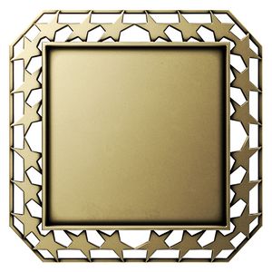 Vibraprint® Bright Star Border Square Insert Medallions (2-3/4")