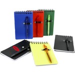 Portable notebook with matte PP color combination coil