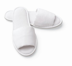Men's Open Toe Microfiber Slippers