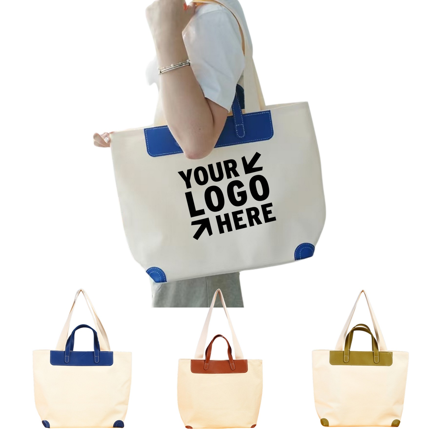 15*12*3.94" Large Capacity Canvas Crossbody Bag - Backpacks, Jugs