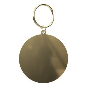 Vibraprint® Bright Gold Round Key Tag (2-1/4")