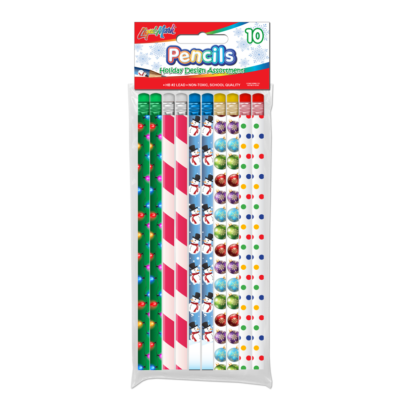 Liqui-Mark® #2HB Holiday Theme Fashion Pencils w/Eraser - Pencils
