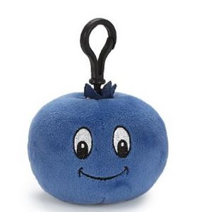 Blueberry Backpack Clip Stuffed Fruit - Key Chains / Rings, Toys