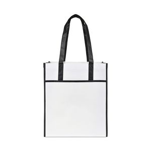 Harlow Laminated Recycled Shopper - Black