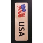 American Flag Hardwood Bookmarks - FLG01-06A