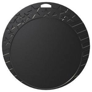 Vibraprint® Black Star Border Insert Medallion (2-1/2")