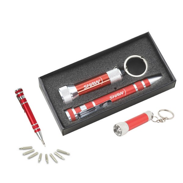 Gift Set With Kf100 Keychain Light & Km401 Screwdriver