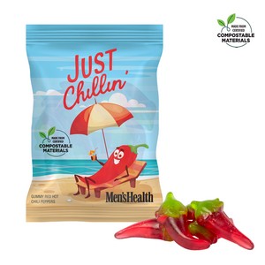 4 oz. ECO-Digibag™, Compostable, Red Hot Chili Pepper Gummies