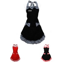 Vintage Cute Retro Apron with Pockets Ladies Kitchen Gift - Aprons, Skirts