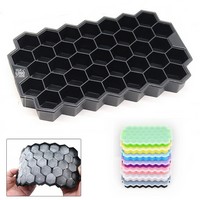 37-Grid Honeycomb Ice Tray with Lid - Molds, Trays